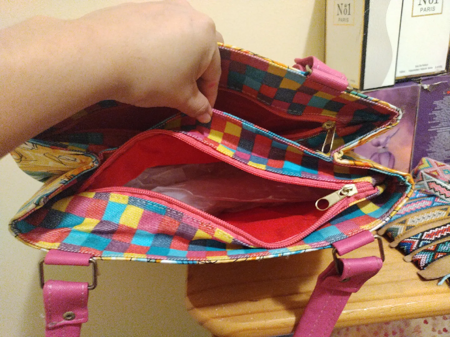 Frida Kahlo Colorful Tote Bag image indicator(2)