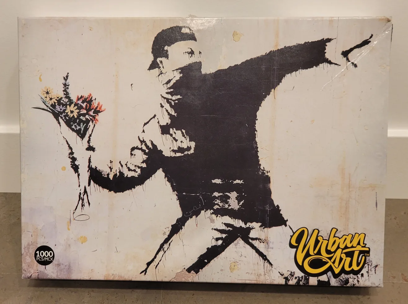 Urban Art Banksy Flower Thrower 1000 Piece Puzzle