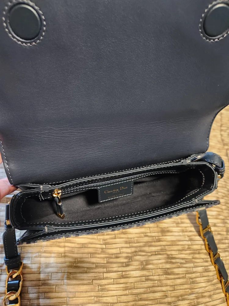 Dior Bobby East-West Bag Blue Dior Oblique Embroidery image indicator(6)