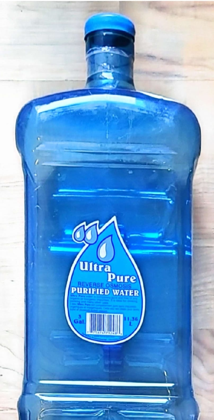 Ultra Pure 3 Gal Purified Water Bottle