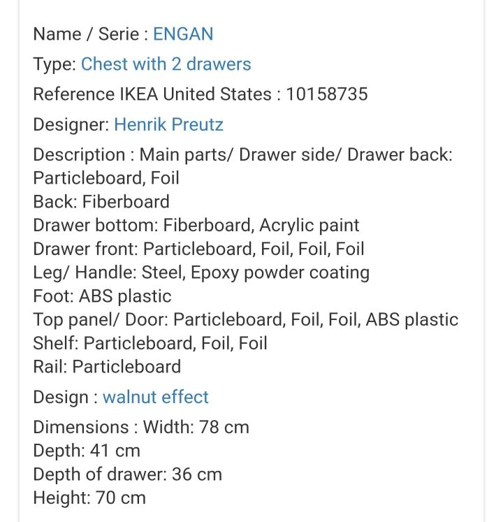 IKEA Engan Chest with 2 Drawers image indicator(5)