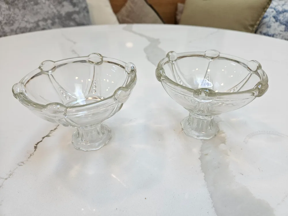 Clear Glass Candle Holders (Set of 2) image indicator(3)
