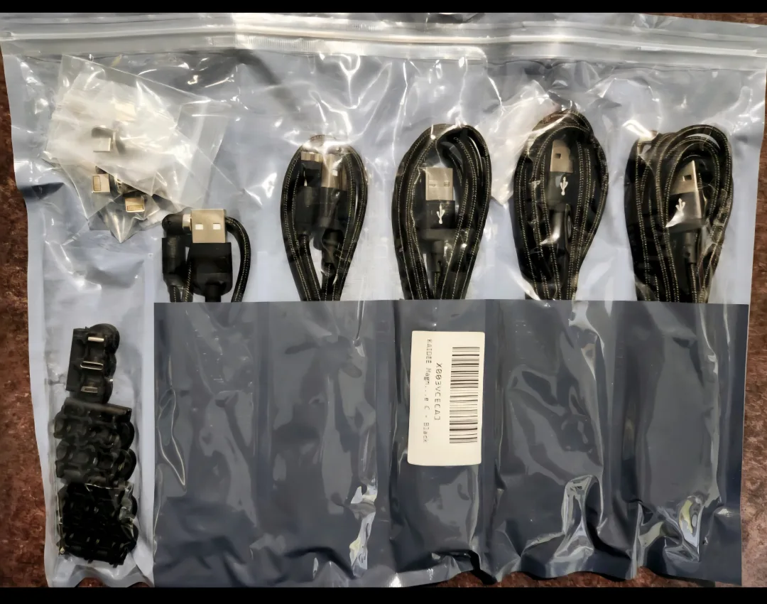 5 pack of new braided magnetic charging cables. 🥕 thumbnail