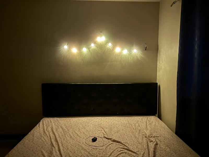 King Size Grey Upholstered Bed Frame image indicator(4)