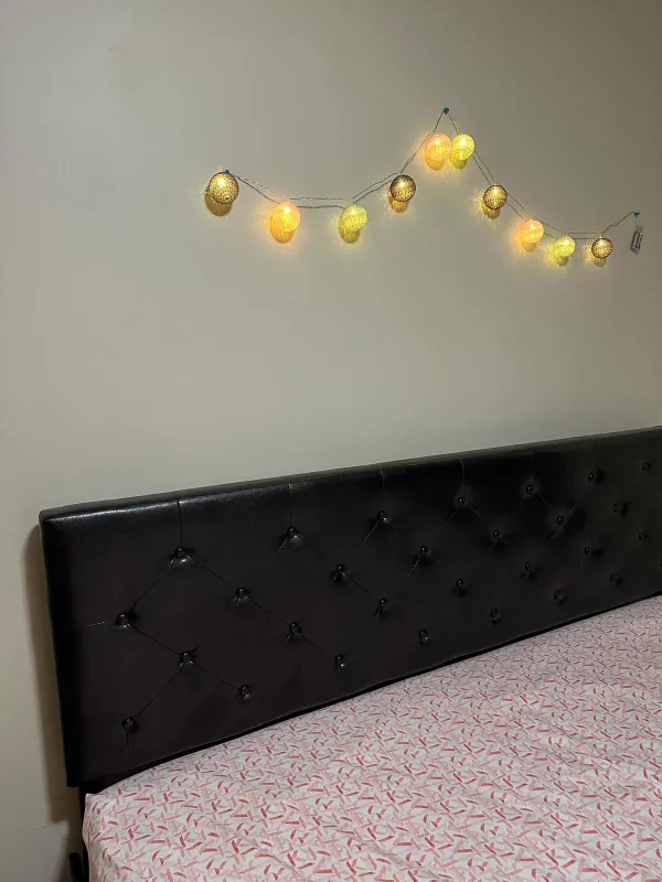 King Size Grey Upholstered Bed Frame image indicator(6)