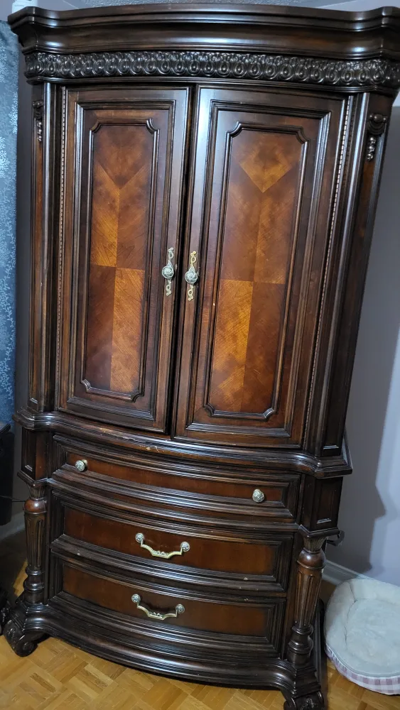 Dark Wood Armoire thumbnail