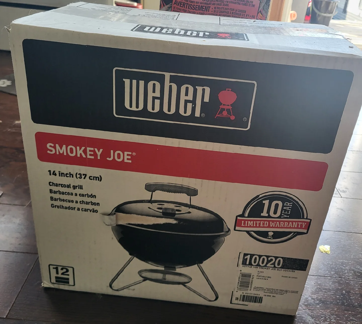 Weber Smokey Joe 14" Charcoal Grill - New in Box! image indicator(2)