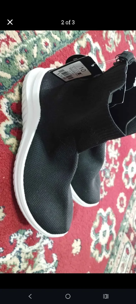 New Black Slip-On Sneakers - Size 10 thumbnail