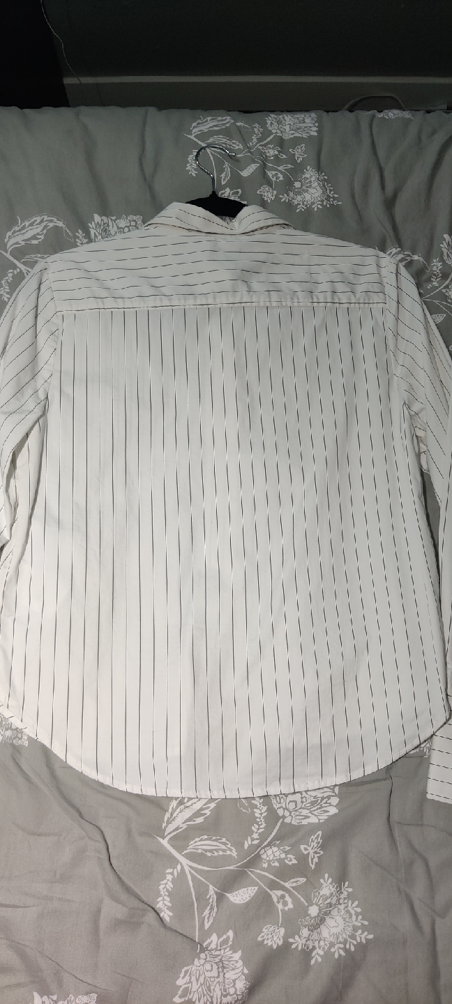 H&M White Striped Shirt - photo 3
