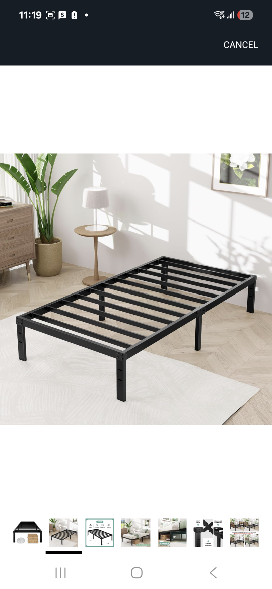 Twin Metal Platform Bed Frame - photo 2