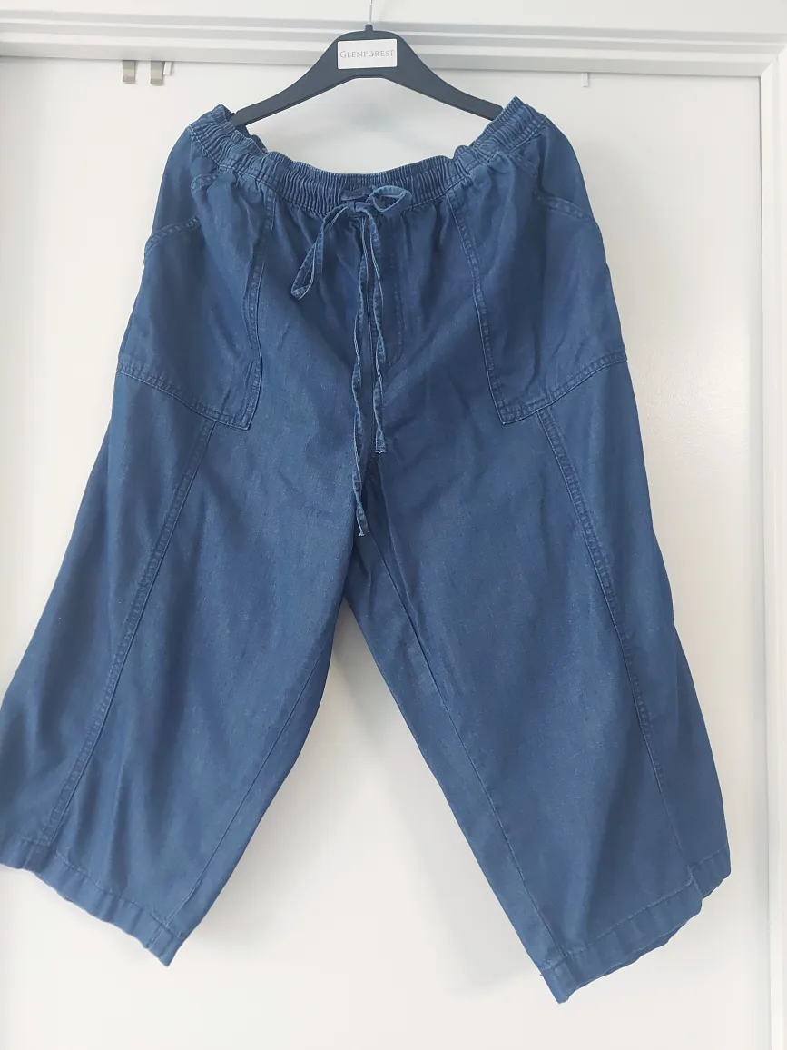 Karen Scott XL Light Blue Denim pants thumbnail