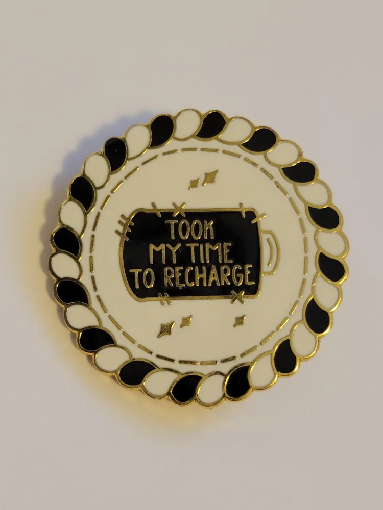 Mia Mouz Enamel Pin - Took My Time To Recharge thumbnail