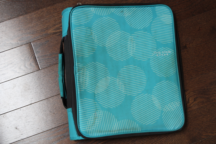Five Star Teal Zipper Binder - photo 2