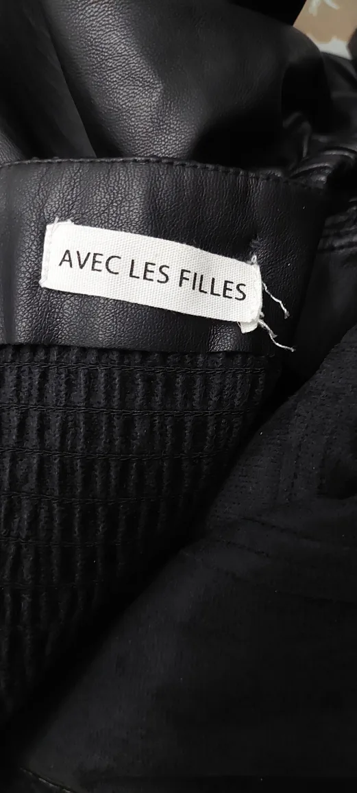 NEW - Black Faux Leather Puff Sleeve Mini Dress image indicator(8)