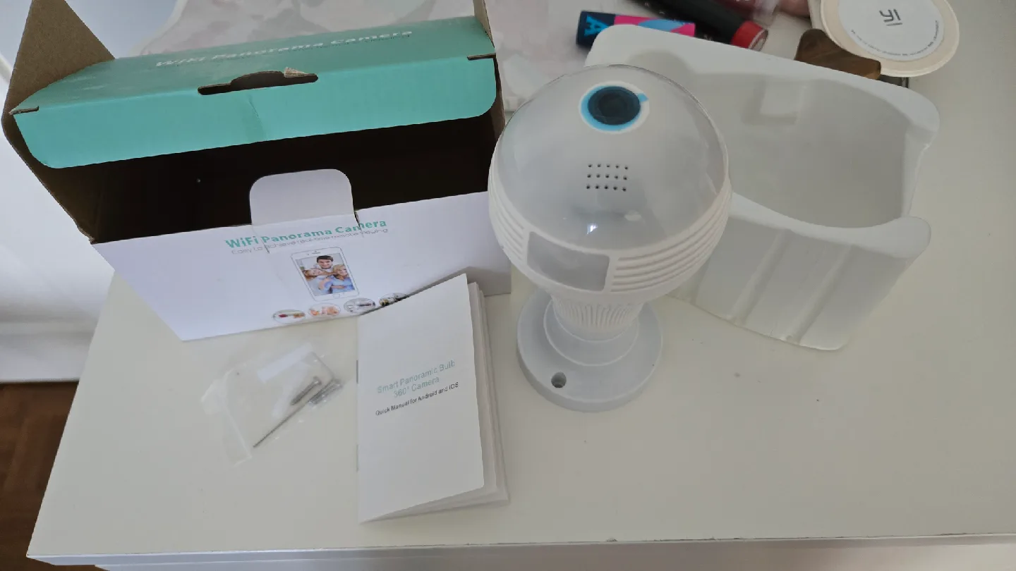 WiFi Panorama Camera Bulb 360° Camera 🥕 thumbnail