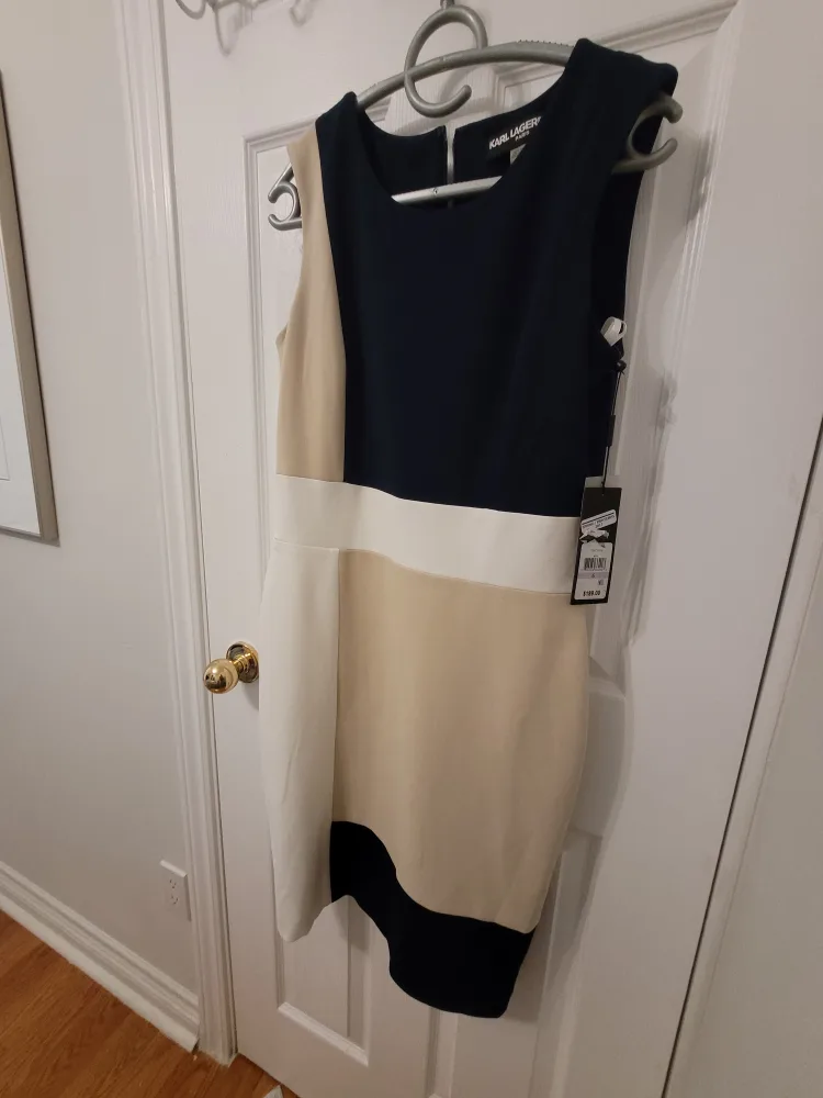 Karl Lagerfeld Colour Block Dress - Size 6 image indicator(2)