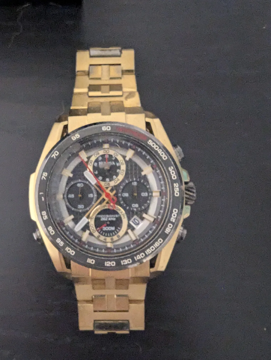 Bulova Precisionist Gold Men's Watch w/ Box image indicator(2)