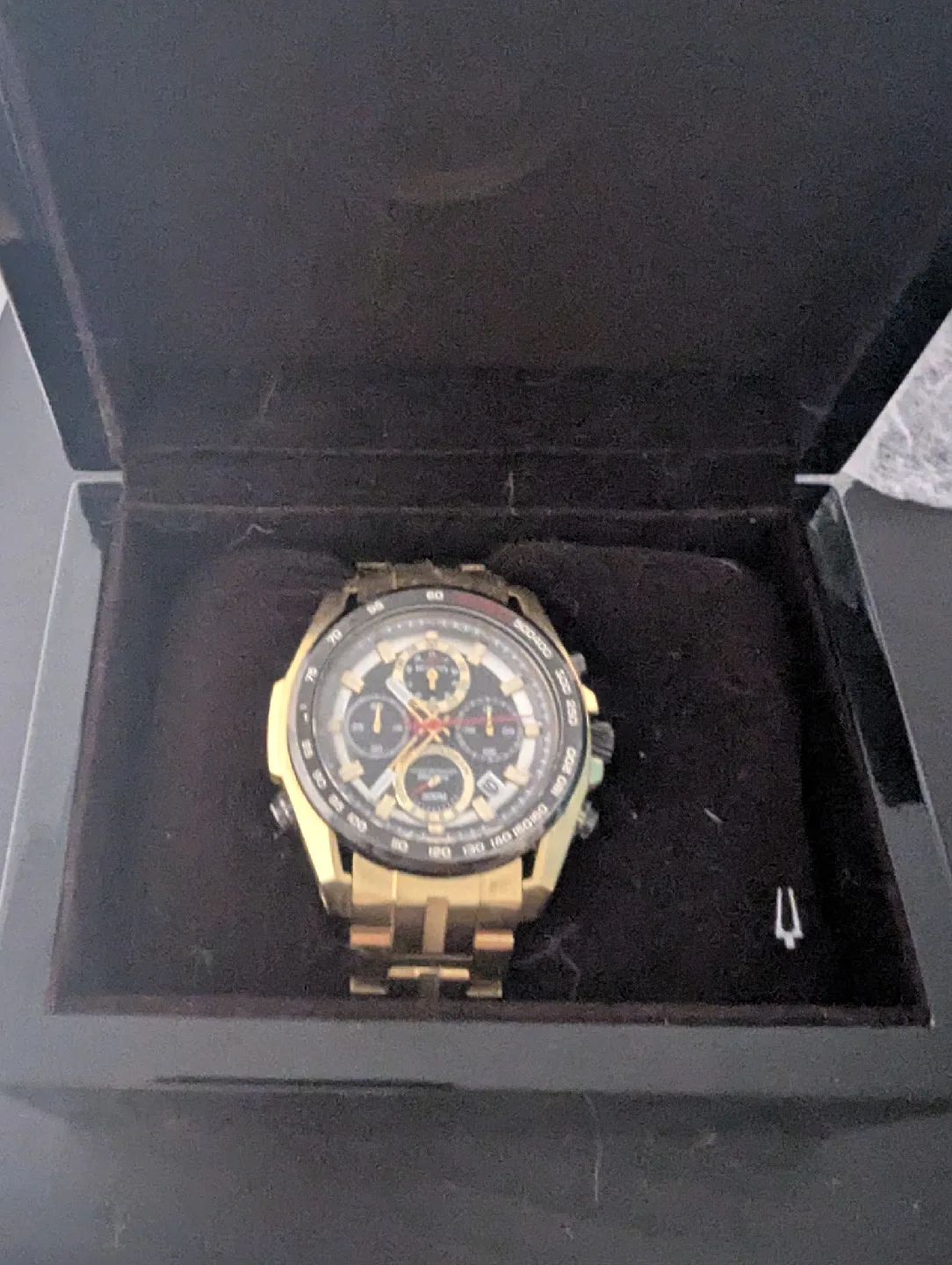 Bulova Precisionist Gold Men's Watch w/ Box image indicator(3)