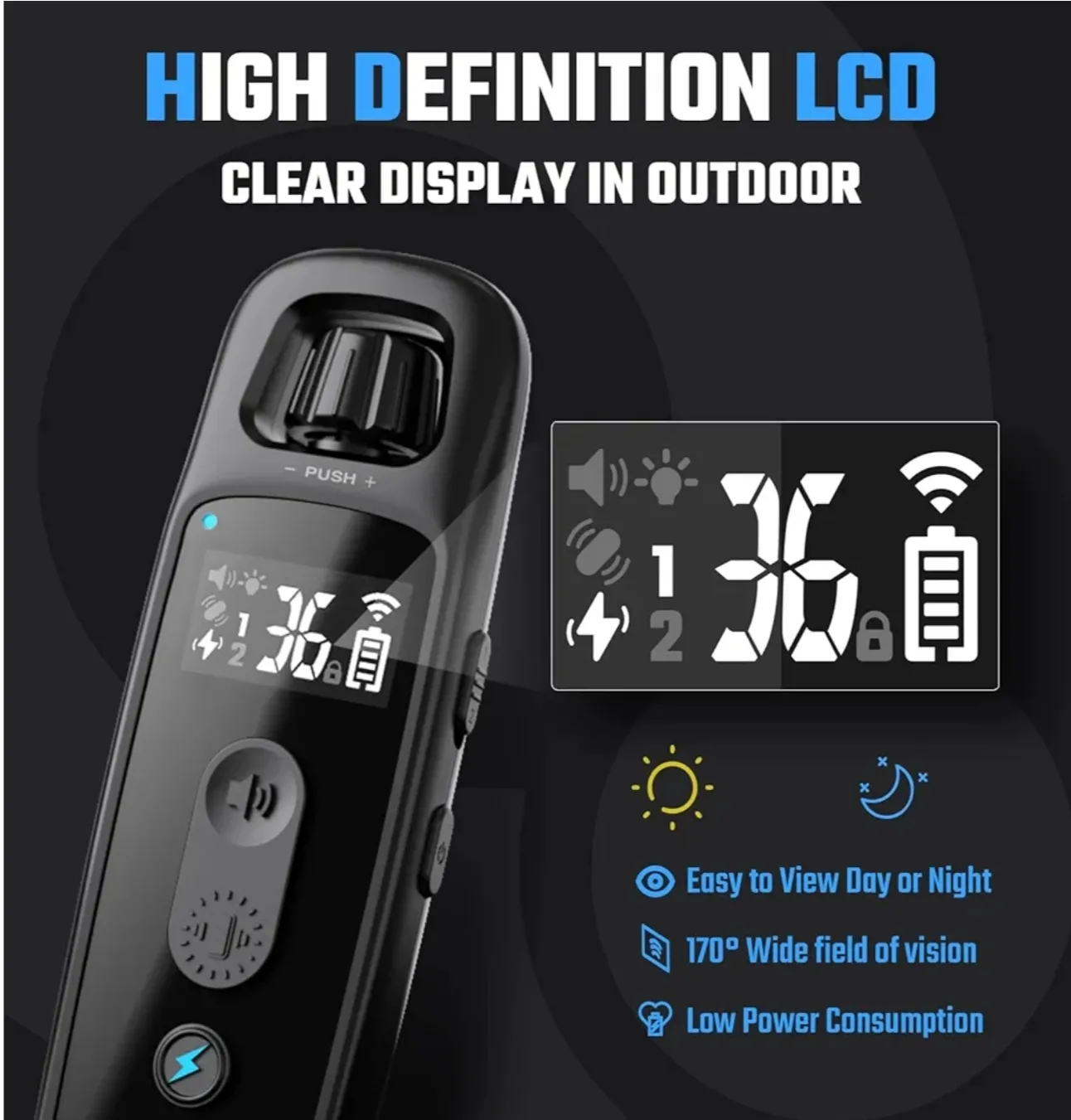 New. Abbidot E-Collar for Dogs 15-120 lbs image indicator(3)