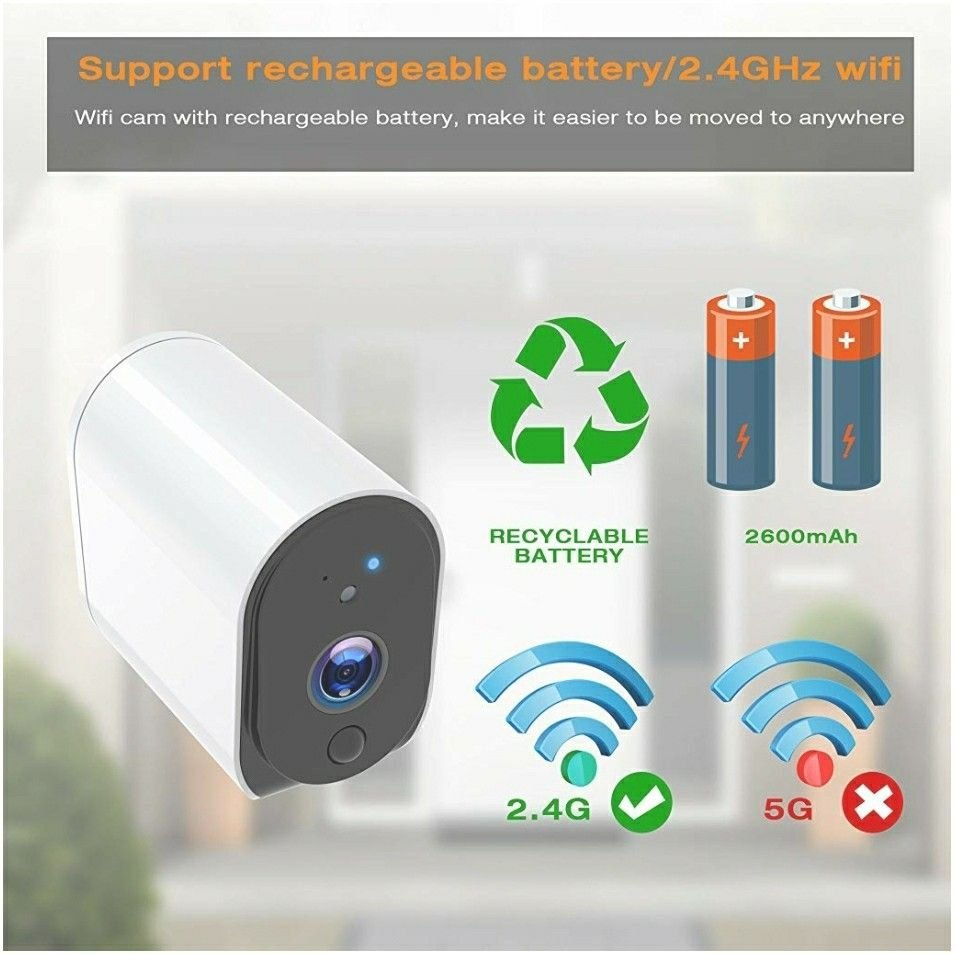 Wireless Security Camera, Home Indoor Rechargeable Battery - photo 4