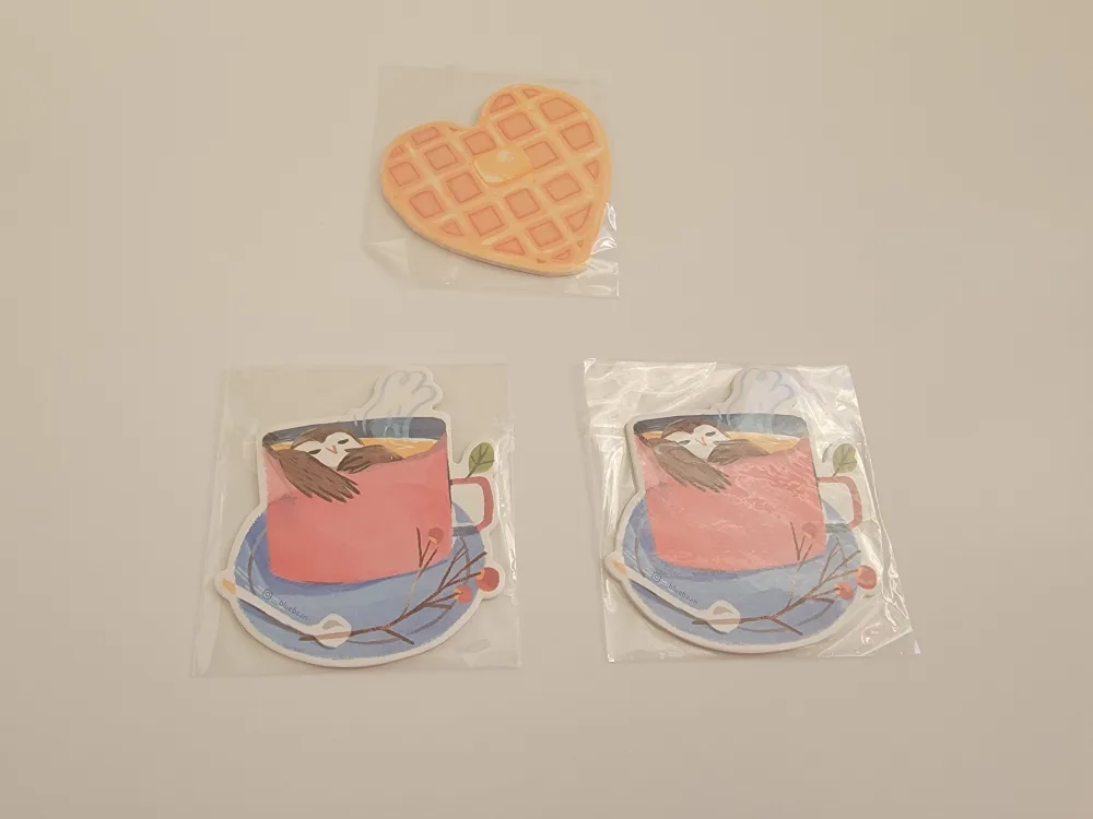 Sticky Notes - Cup of Bird & Waffle Heart thumbnail