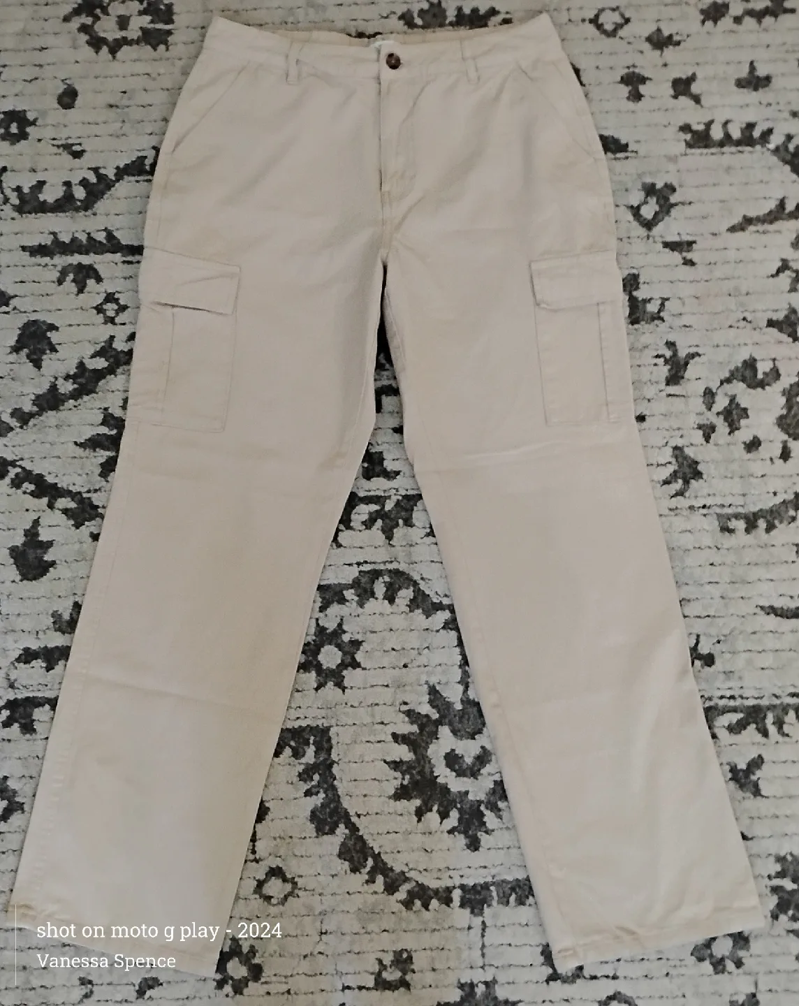 mySTYLE Beige Cargo Pants - Size 12 thumbnail