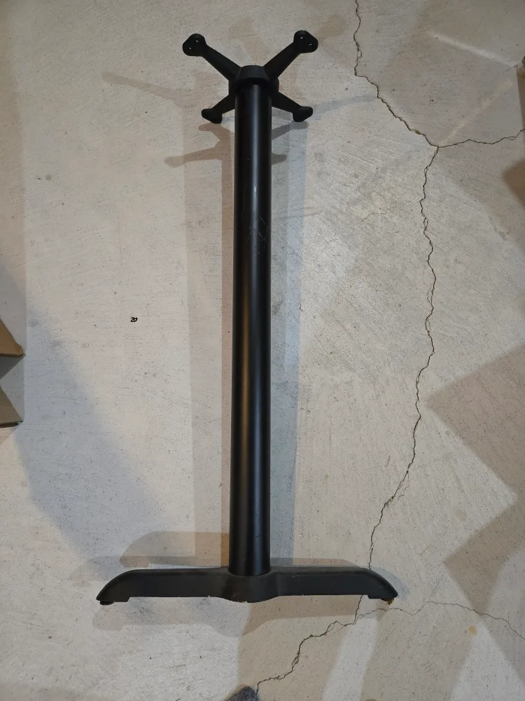 4 Black Metal Table Bases image indicator(3)