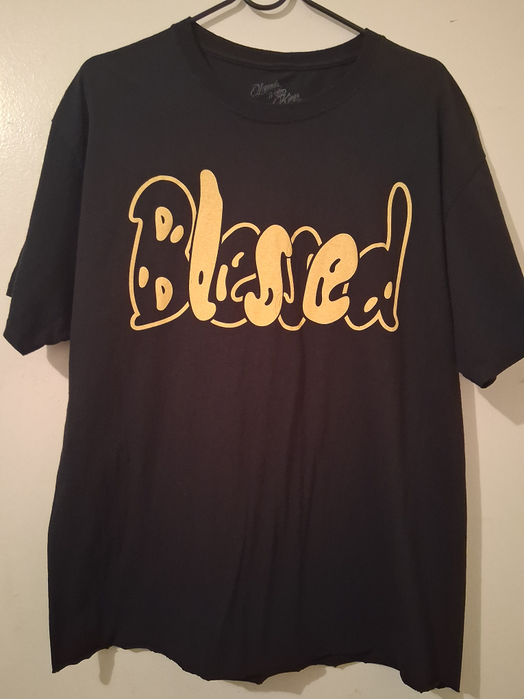 Legends & Kings Black 'Blessed' T-Shirt - Size L