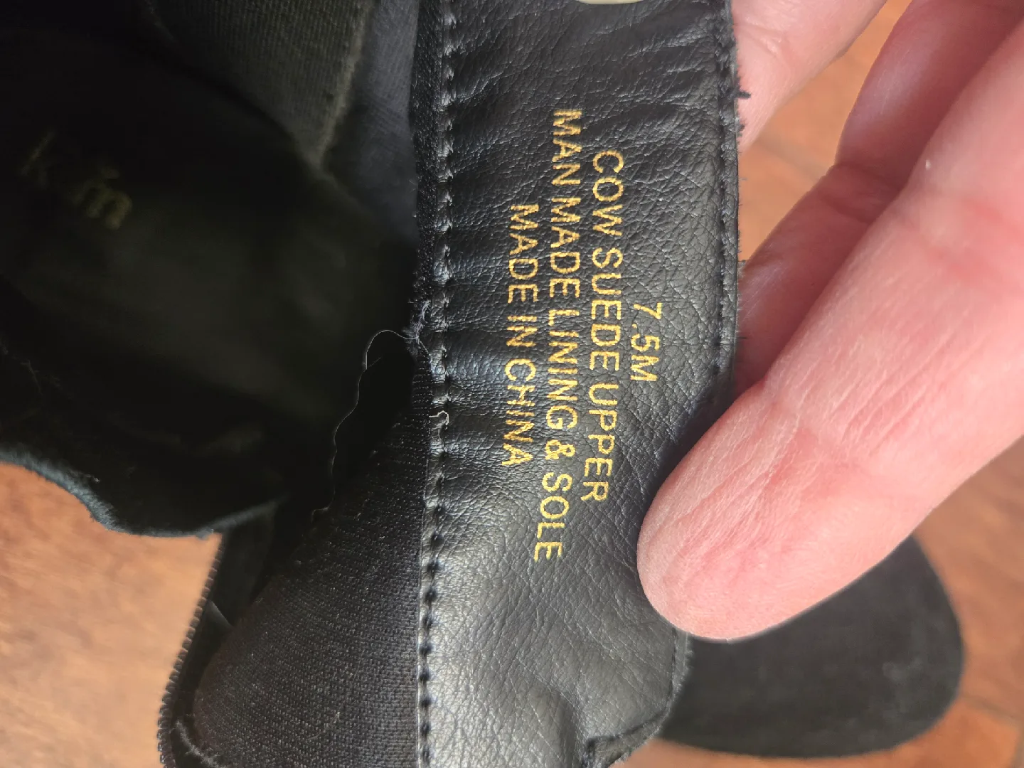 K&M Black Suede Ankle Boots - Size 7.5M image indicator(2)