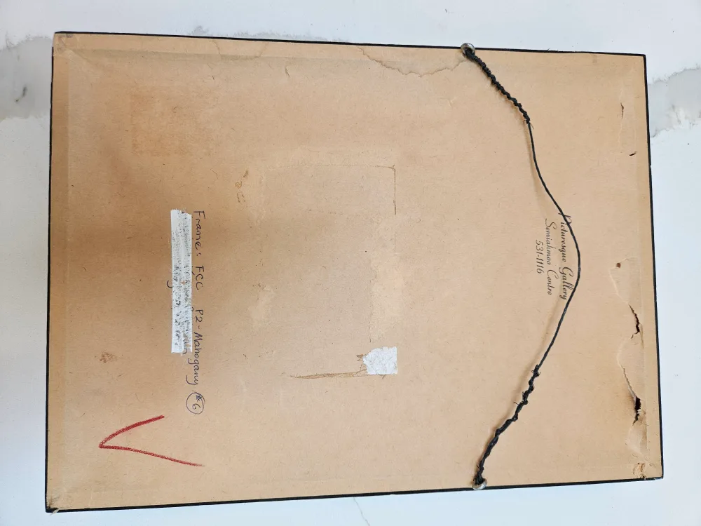 MCM Signed Original Painting 1978 Zimmerman Art Piece image indicator(2)