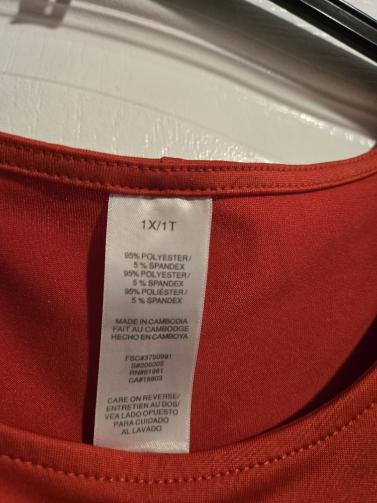 🥕 Brand New Red Dress - Size 1X - photo 2