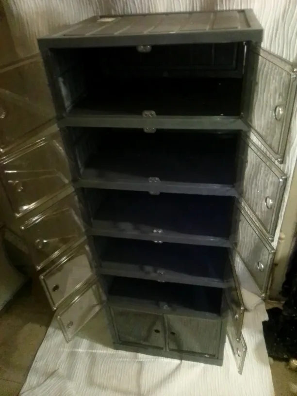 Collapsible Plastic Storage Cabinet Organizer thumbnail