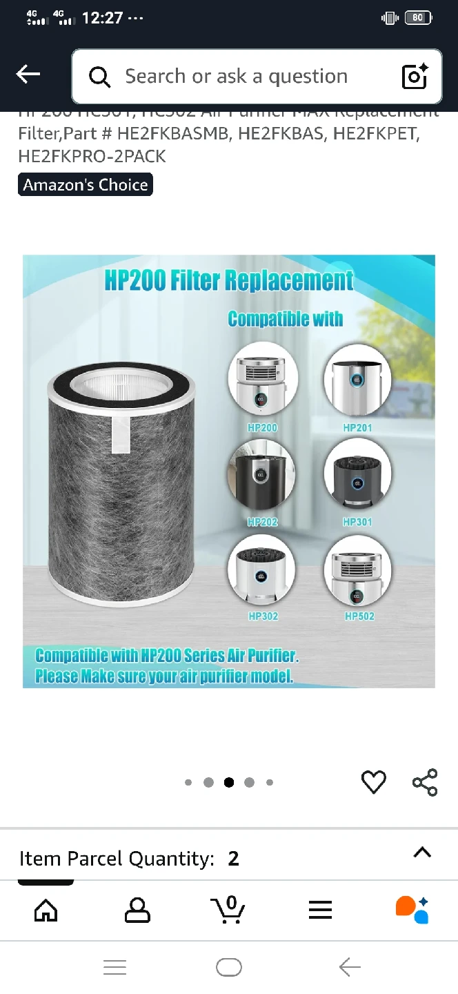 Higgenttent HP201 Air Purifier Filter - 2 Pack - photo 2