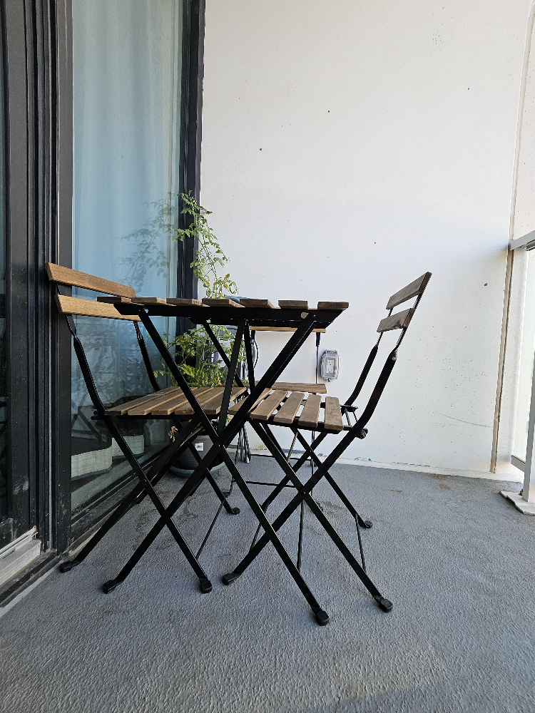 Outdoor Bistro Set - Table and 2 Chairs #balcony table set - photo 2
