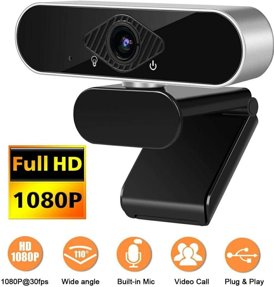 1080P Webcam with Microphone Full HD Computer Camera