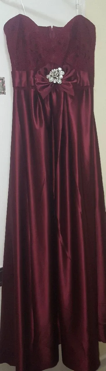 Burgundy Formal Dress thumbnail