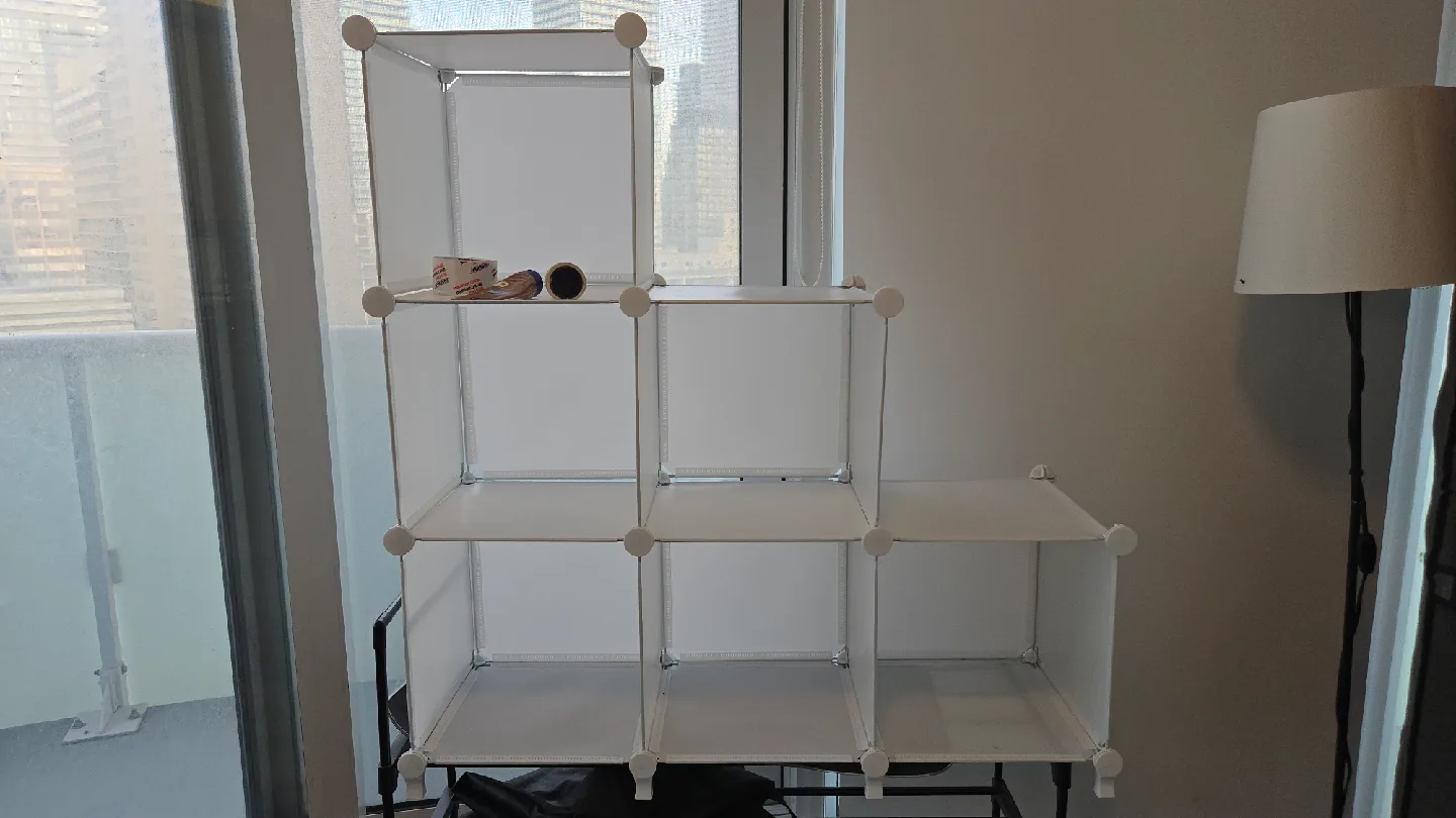 White Cube Storage Shelf Organizer thumbnail