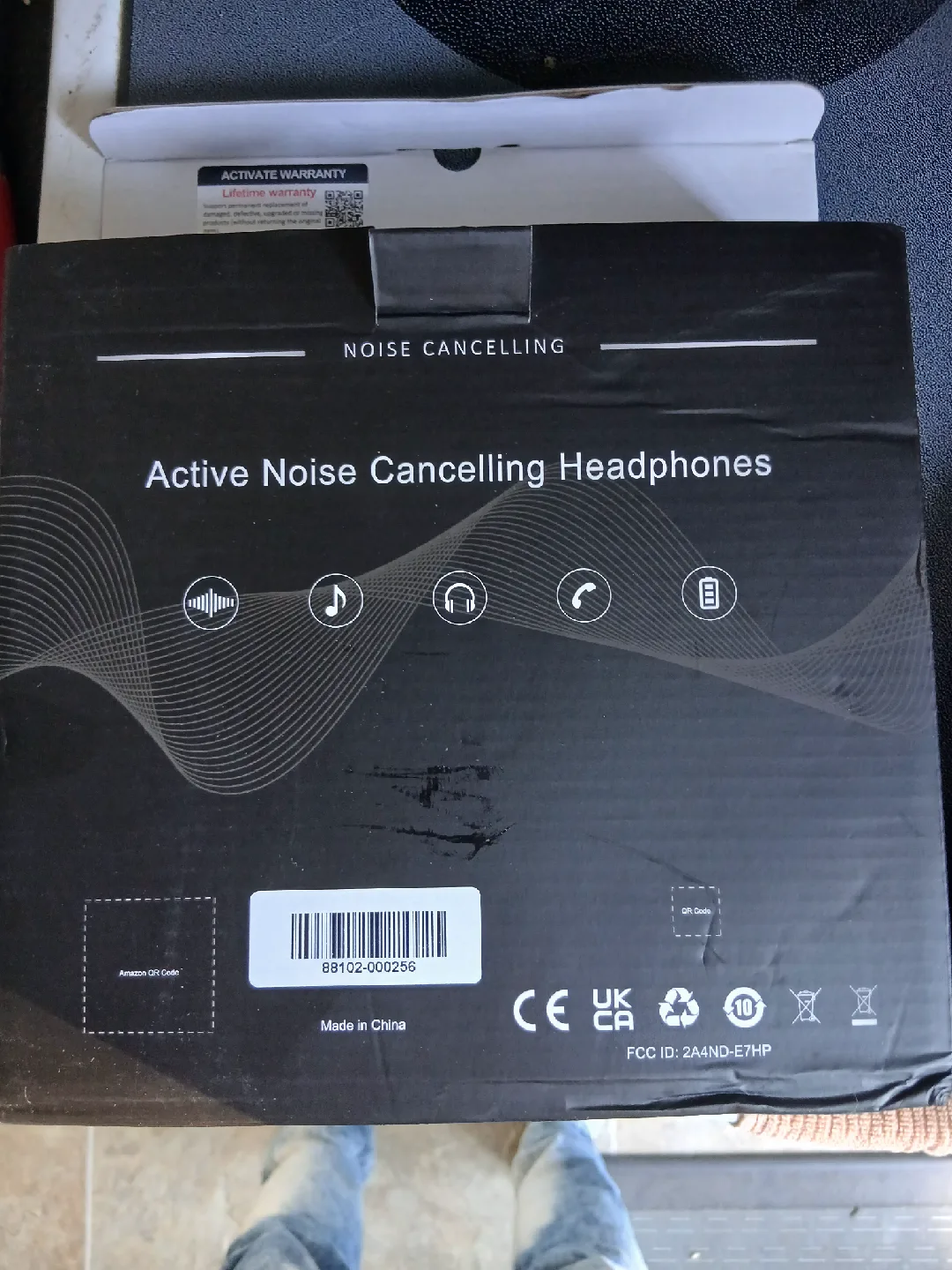 Active Noise Cancelling Headphones E7 - Purple image indicator(2)