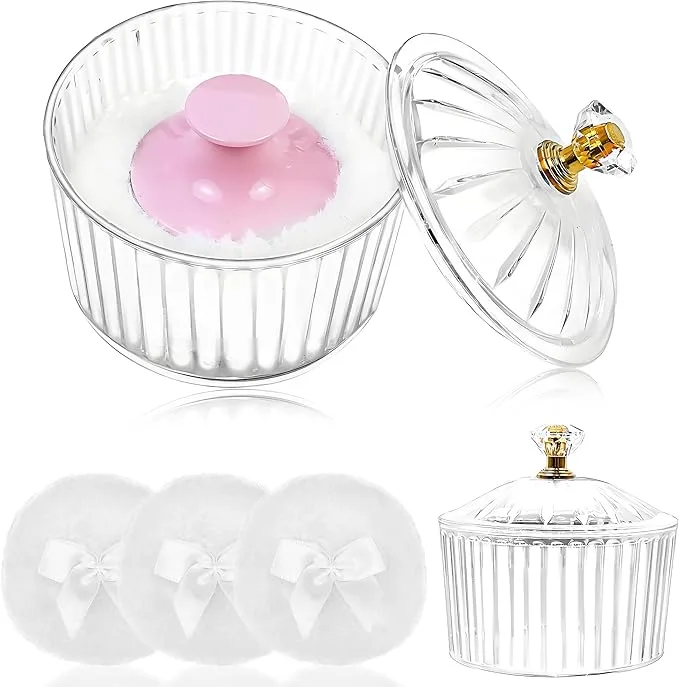 Makeup Powder Container with Puffs thumbnail