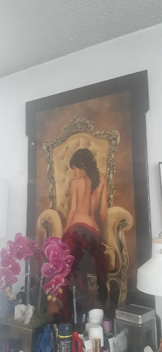Framed Woman on Throne Art thumbnail
