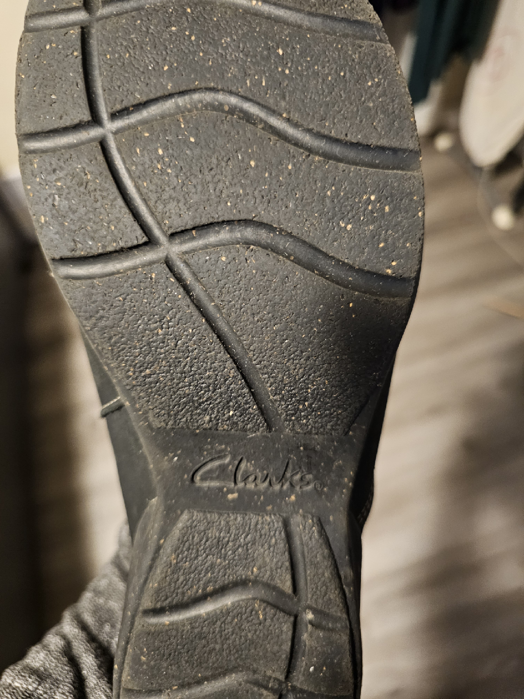Clarks Black Leather Ankle Boots - Size 10 - photo 3