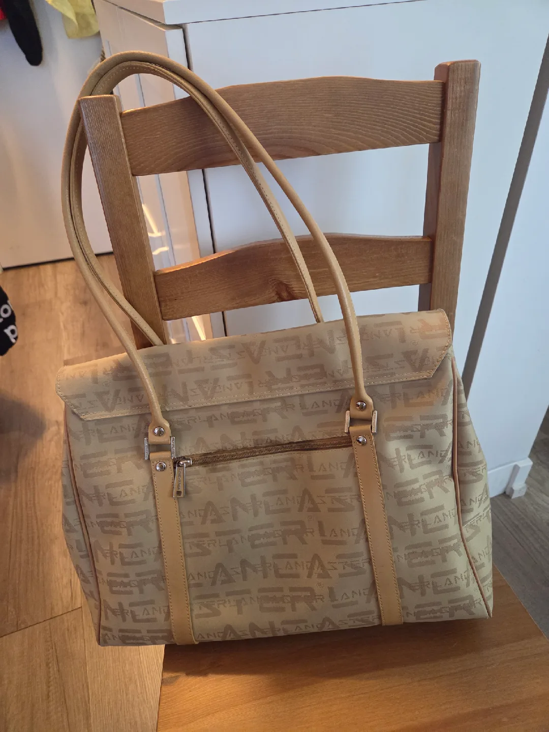 Lancaster Paris Beige Tote Bag image indicator(2)