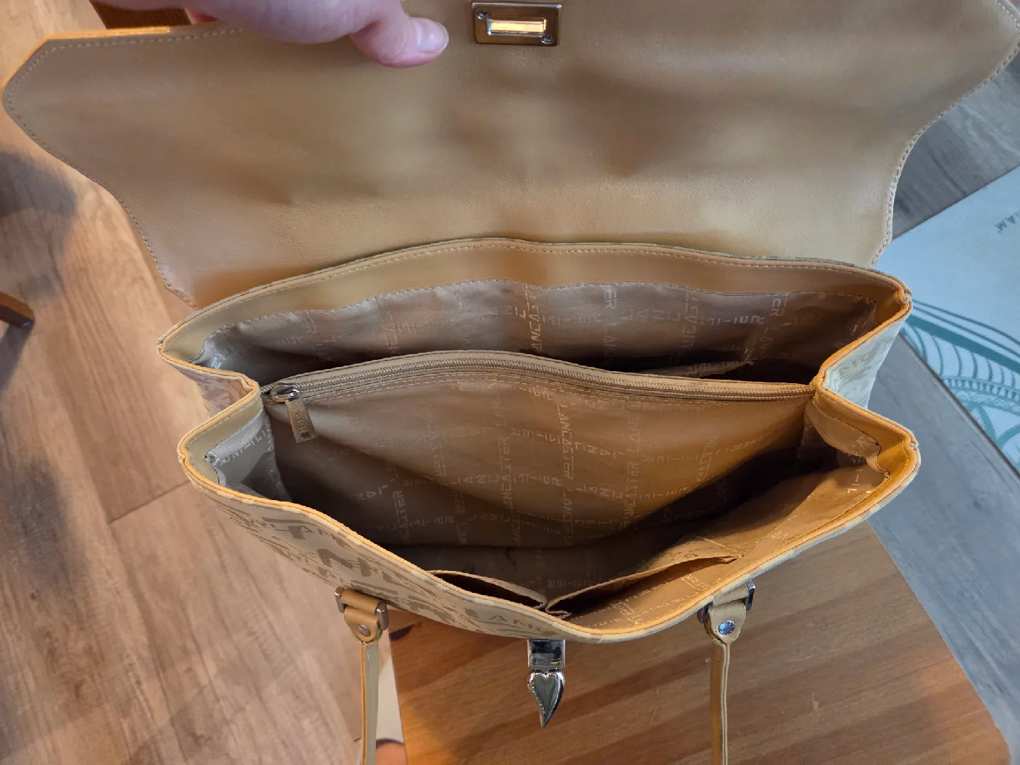 Lancaster Paris Beige Tote Bag image indicator(3)