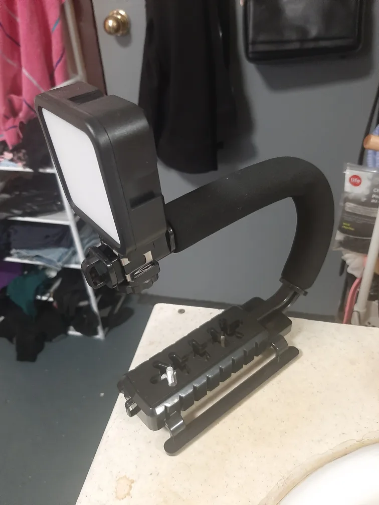 Camera handle with LED light thumbnail