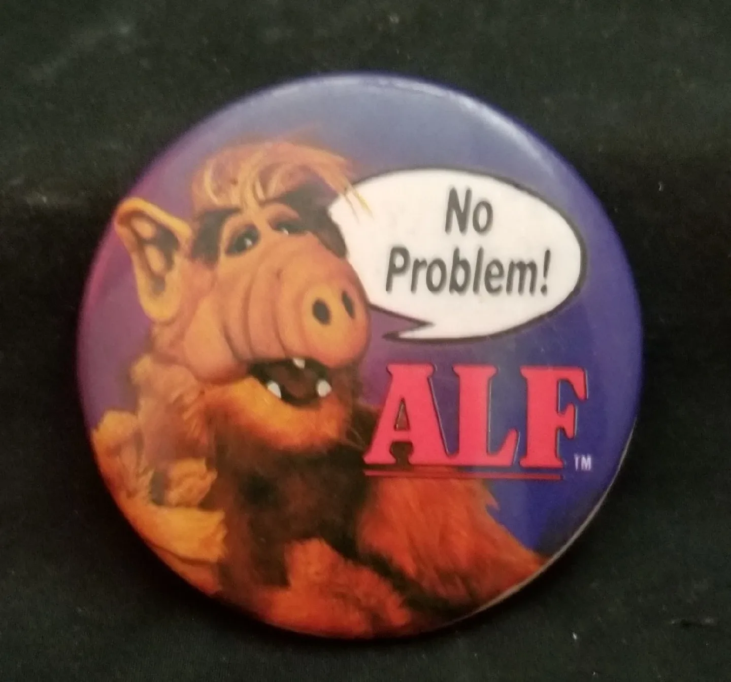 Vintage ALF Pinback Button - No Problem! thumbnail
