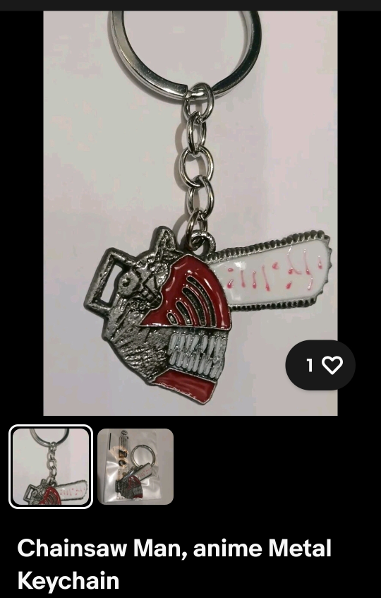 Chainsaw Man Anime Metal Keychain
