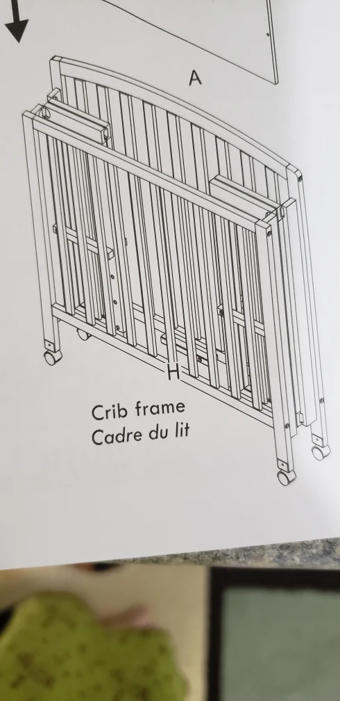 White Baby Crib with Mattress - photo 5