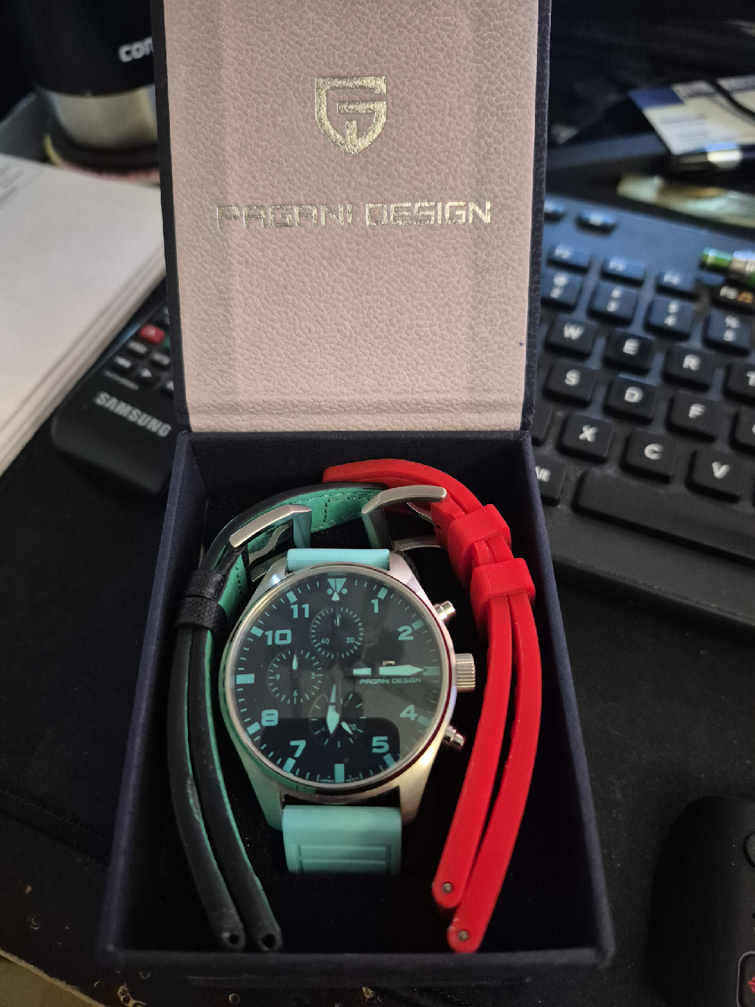 Pagani Design Chronograph Watch with Extra Straps - photo 5