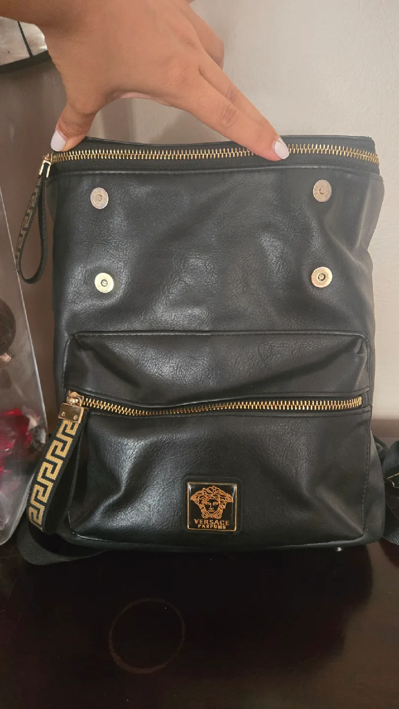 Versace Black Leather Backpack image indicator(2)