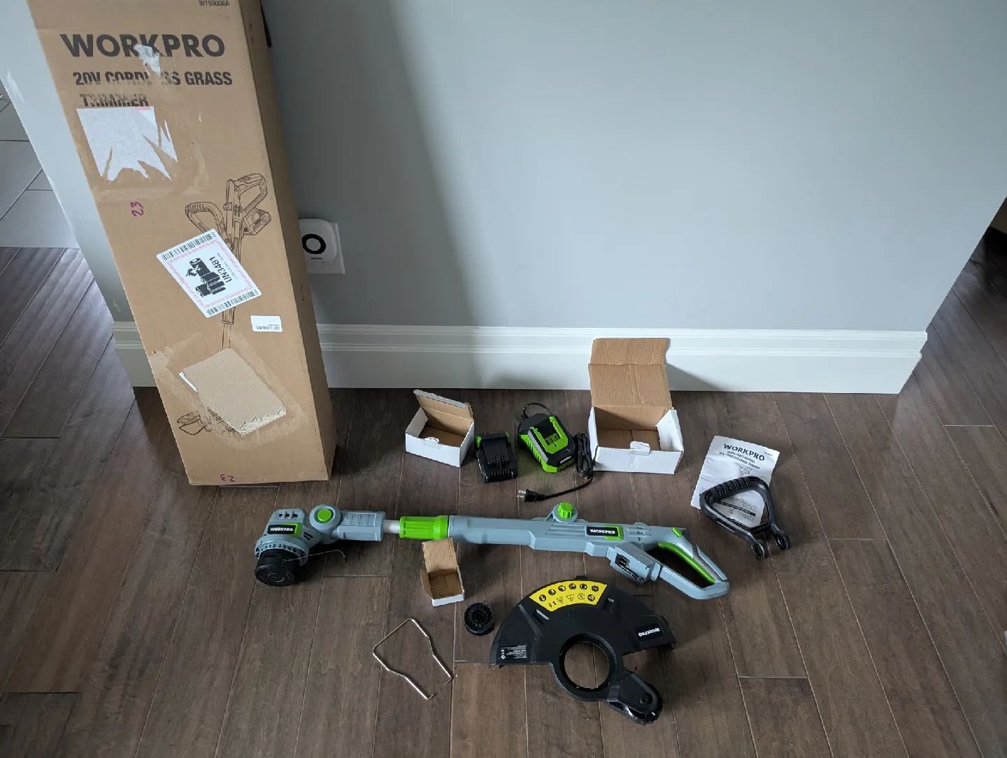 Workpro 20V Battery Powered Weed Trimmer For Sale image indicator(2)